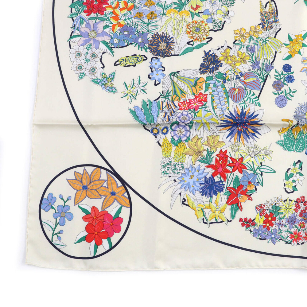 HERMES Authentic Black Silk Scarf - Picture 6 of 9
